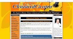 Desktop Screenshot of learnclassicalguitar.com